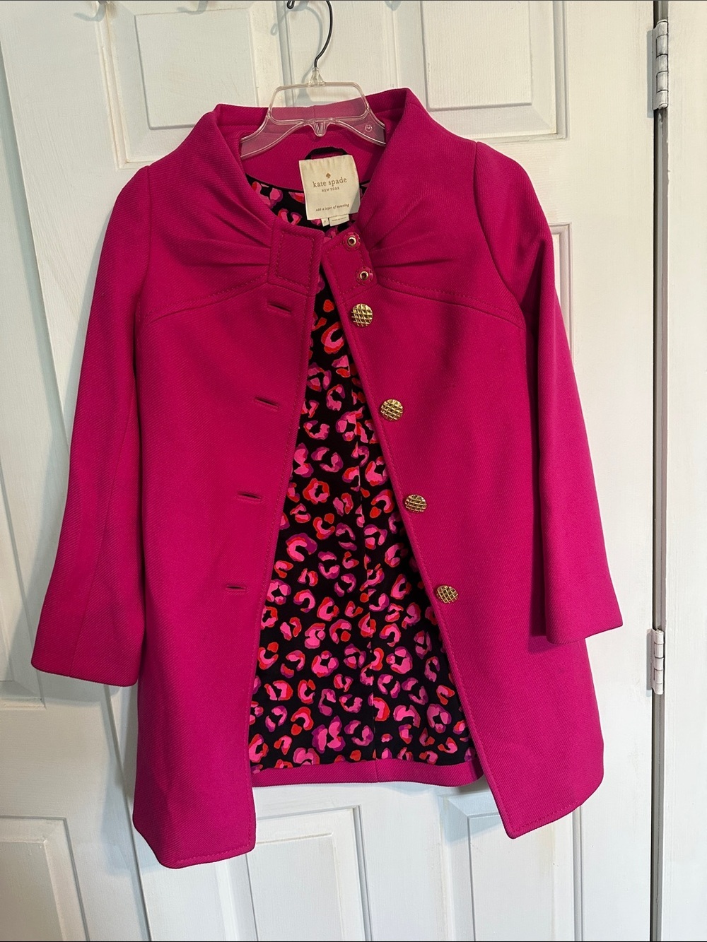 Kate Spade Hot Pink Jacket size 4 women’s